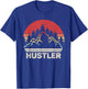 Vintage Retro Hustler T-Shirt - T-Shirt | Royal