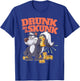 Funny Adult Humor Alcohol Beer Booze Drunk as a Skunk T-Shirt - T-Shirt | Royal