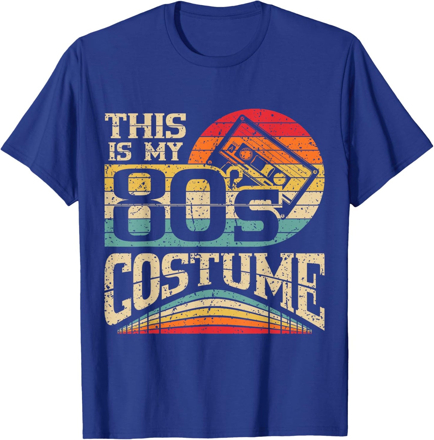 Vintage 80s Outfit Women Men This is My 80's Costume Party T-Shirt - T-Shirt | Royal