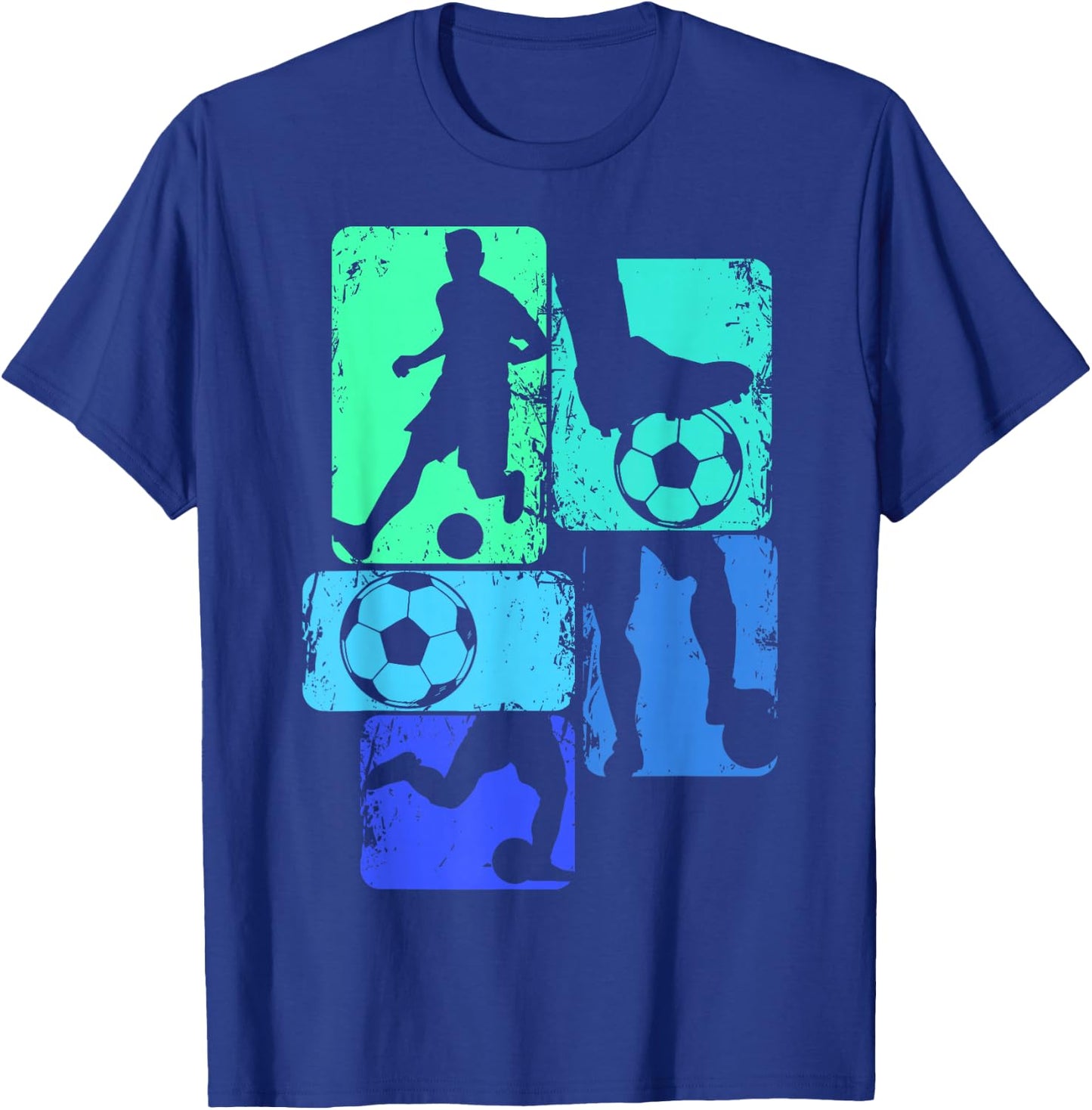 Soccer Player Boys Kids Youth Men T-Shirt - T-Shirt | Royal