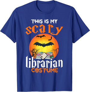 This Is My Scary Librarian Halloween Costume Women T-Shirt - T-Shirt | Royal