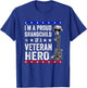 Thank You For Your Service Army Veterans Day Patriotic Kids - Black, -Kids, Small, Short Sleeve, Classic Fit, Cotton 65% Polyester 35% T-Shirt - T-Shirt | Royal