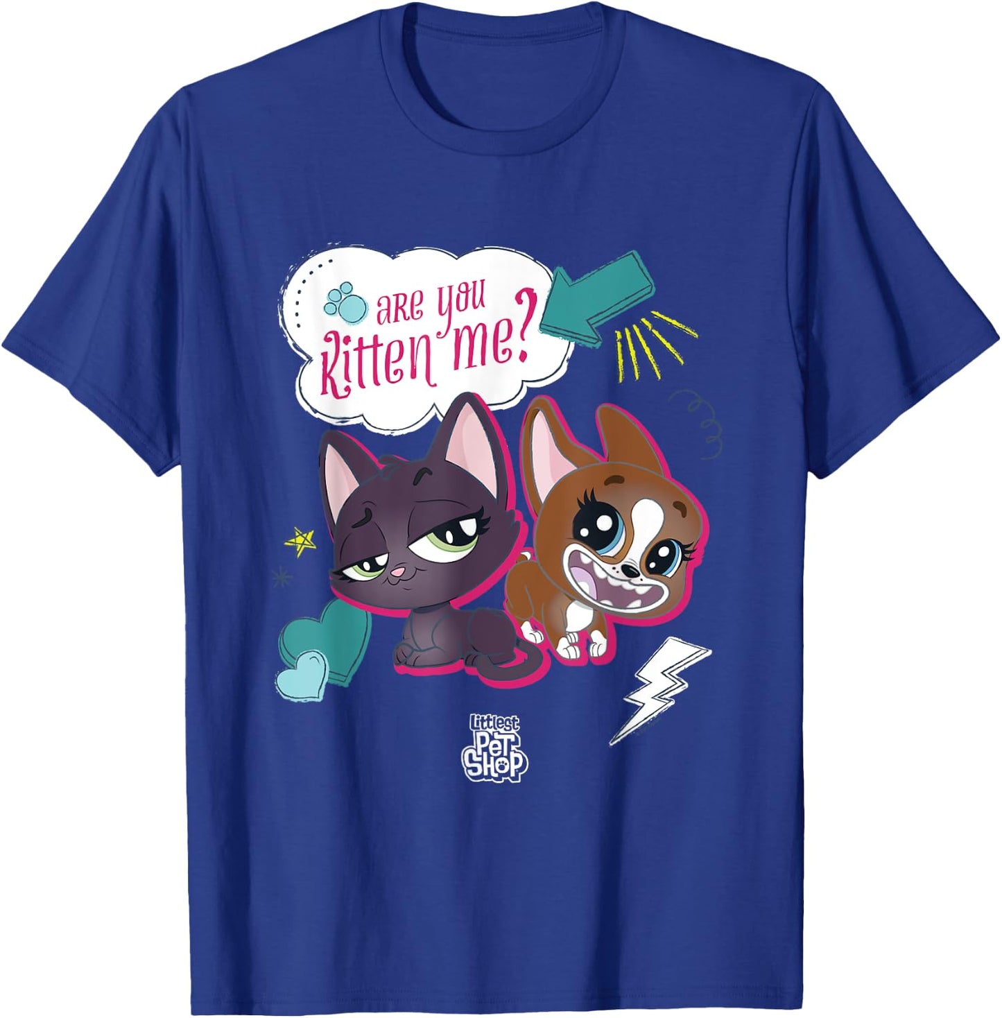 Littlest Pet Shop Puppy are you Kitten Me? T-Shirt - T-Shirt | Royal