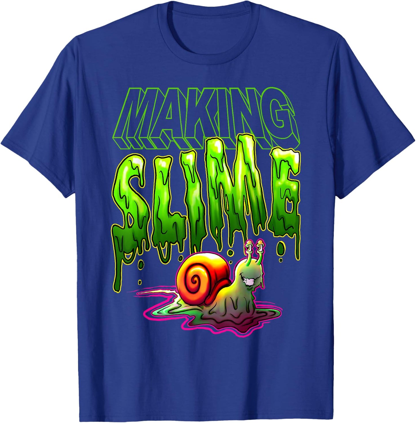 Making Slime Slug T-Shirt - T-Shirt | Royal