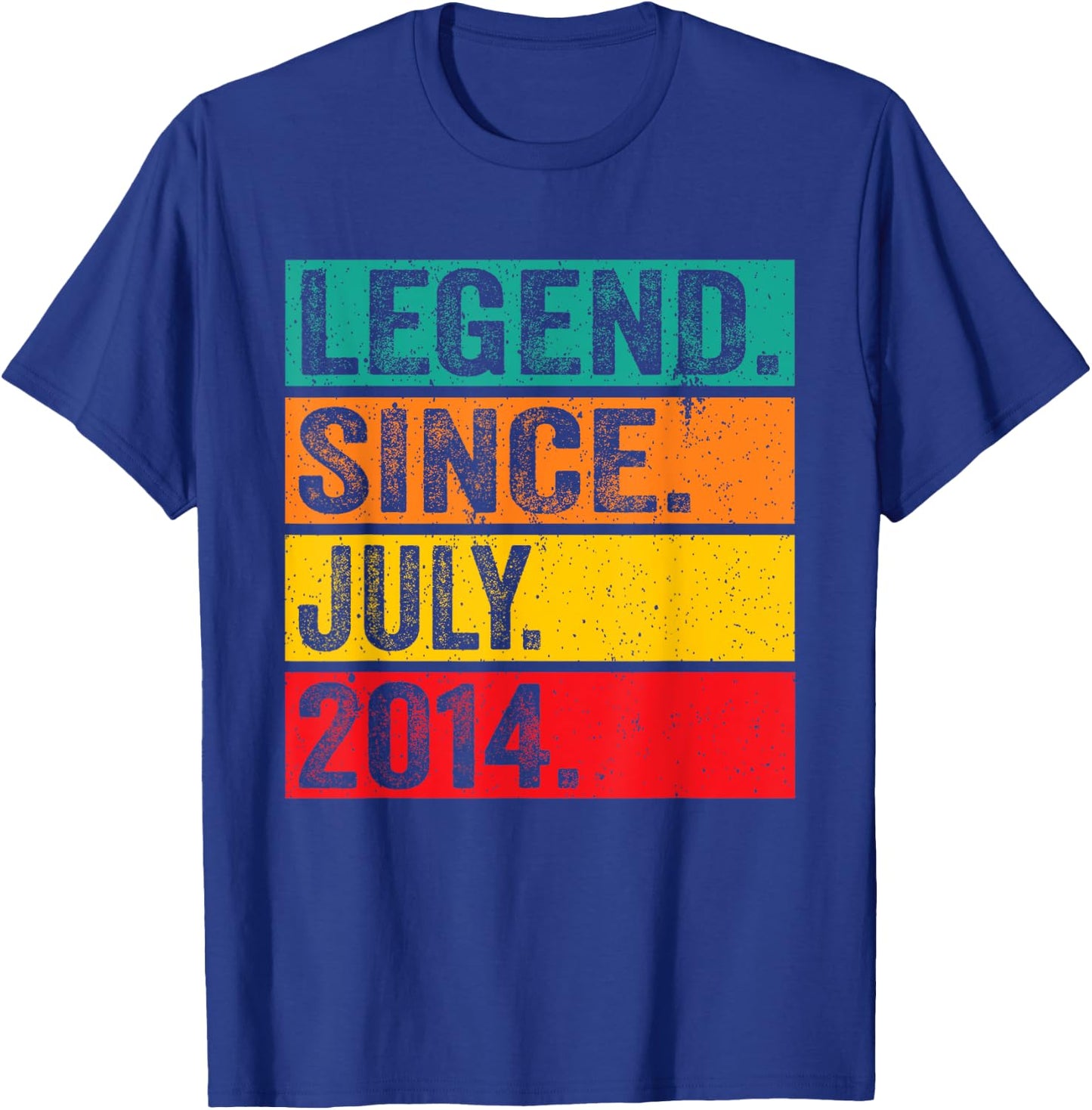 Legend Since July 2014 11th Birthday 11 Years Old Vintage T-Shirt - T-Shirt | Royal