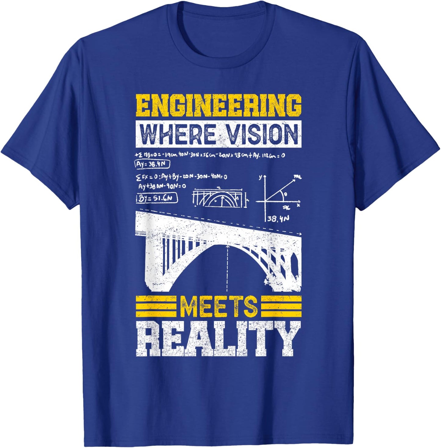 Civil Engineer Design Men Student Woman Mechanical T-Shirt - T-Shirt | Royal
