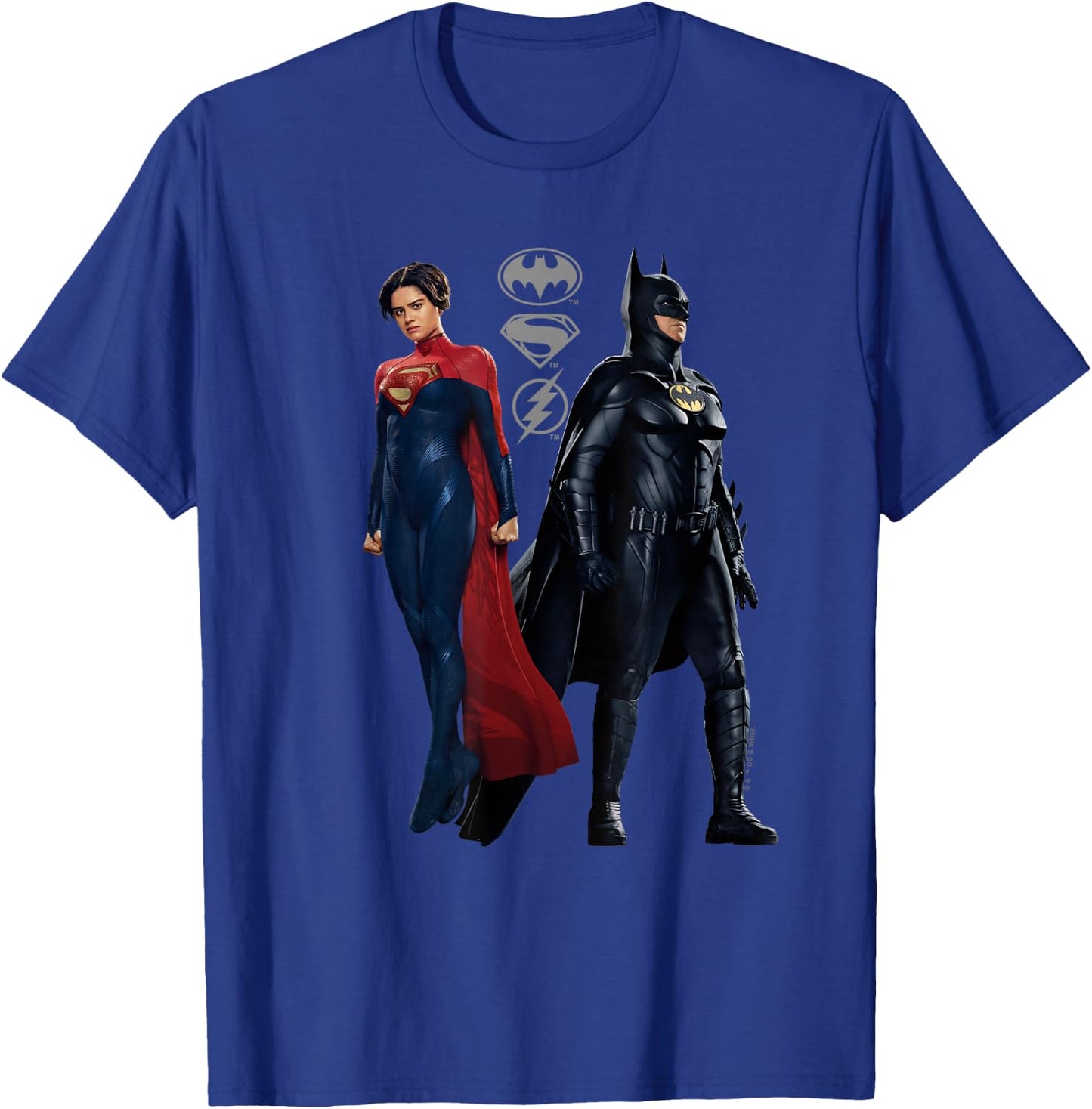 The Flash Movie Batman and Supergirl T-Shirt - T-Shirt | Royal