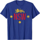 South Wales NSW Lion Flag Australia T-Shirt - T-Shirt | Royal
