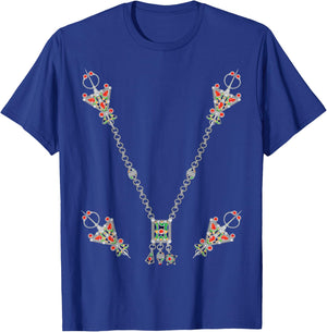 Kabyle Tafzimth Amazigh jewellery decoration from Algeria T-Shirt - T-Shirt | Royal