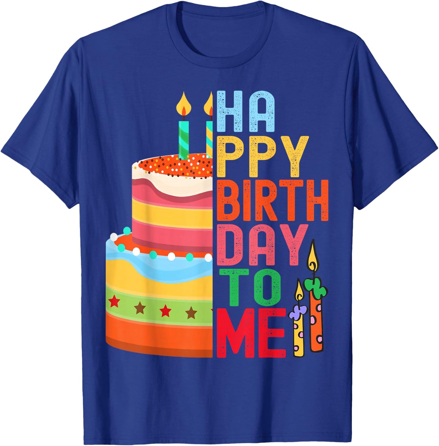 Happy Bday Celebrations Co Women Men kids Happy Birthday To Me - Birthday Party Celebration Design T-Shirt - T-Shirt | Royal