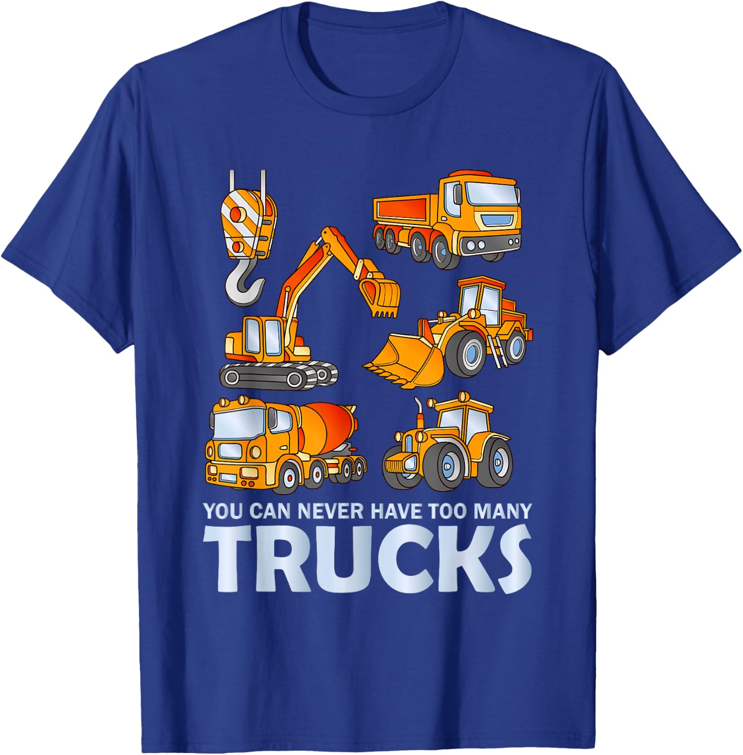 You Can Never Have Too Many Trucks Funny Kids T-Shirt - T-Shirt | Royal
