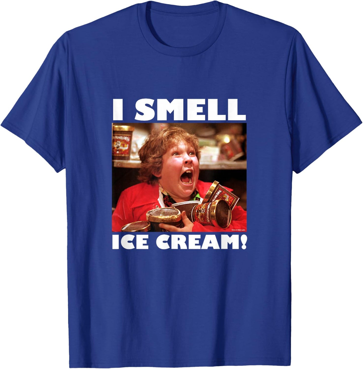 The Goonies Chunk I Smell Ice Cream Movie T-Shirt - T-Shirt | Royal