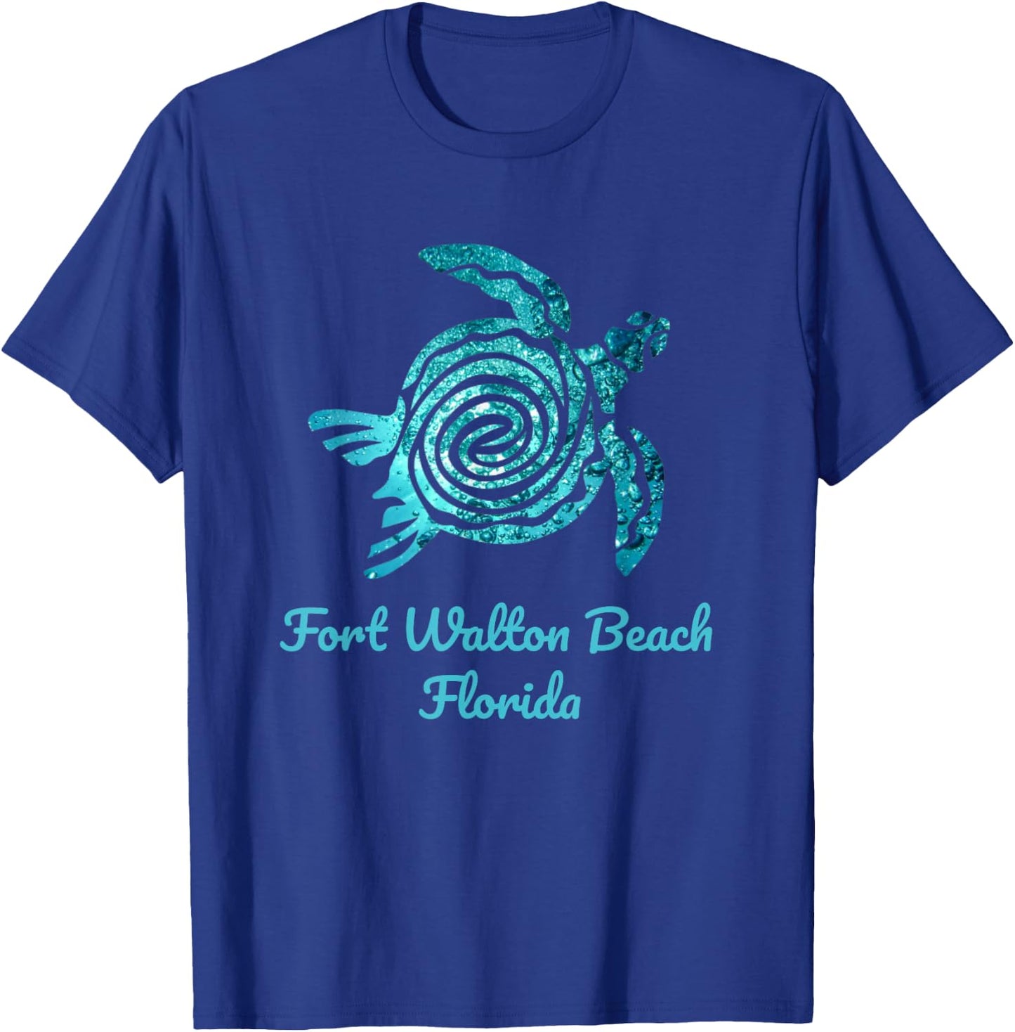Marine Biology Fort Walton Beach, FL Save The Sea Turtle Men Women Kids T-Shirt - T-Shirt | Royal