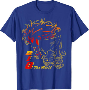 JoJo's Bizarre Adventure Part 3 DIO & The World Chibi Anime T-Shirt - T-Shirt | Royal