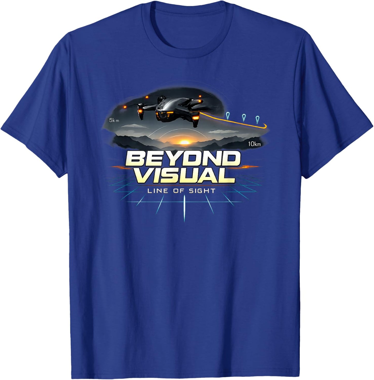 Beyond Visual Line of Sight BVLOS Elite Drone Pilot Advanced T-Shirt - T-Shirt | Royal