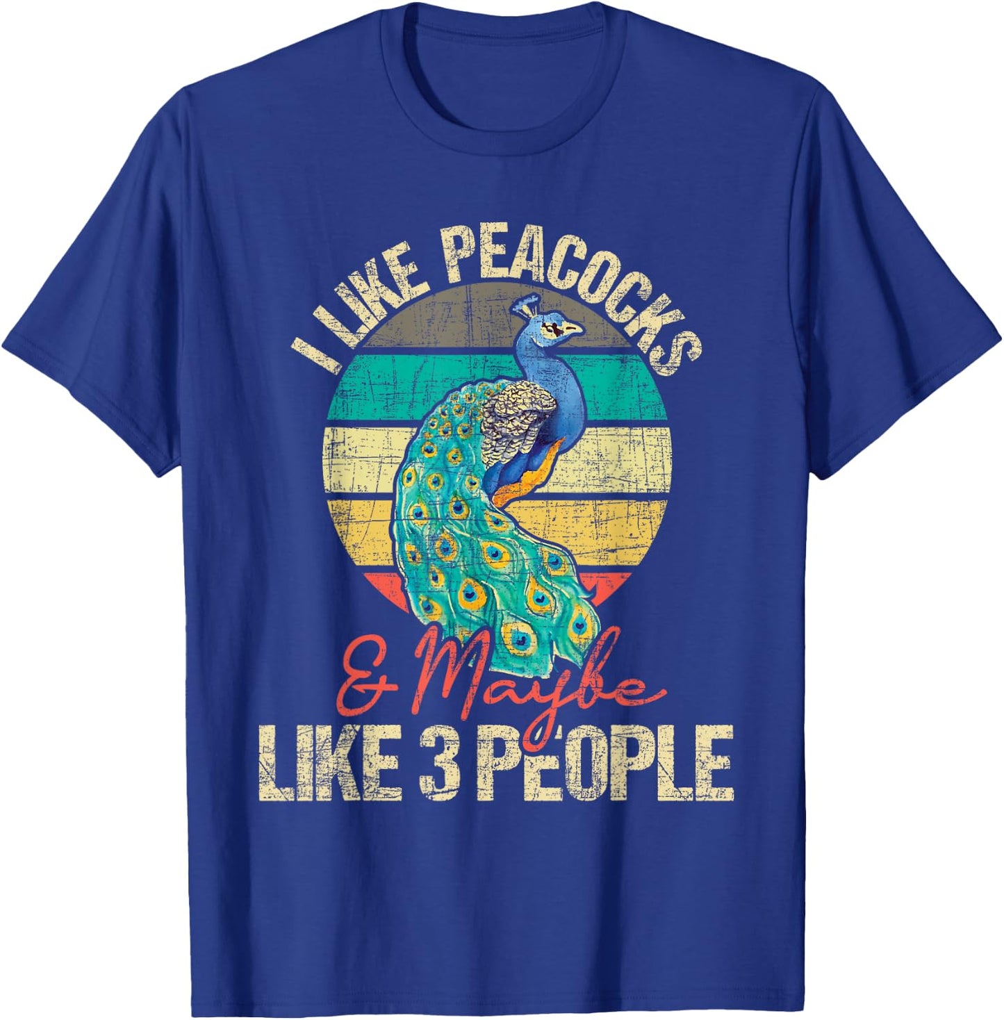 I Like Peacocks - Animal Lover Zookeeper Ornithologist T-Shirt - T-Shirt | Royal