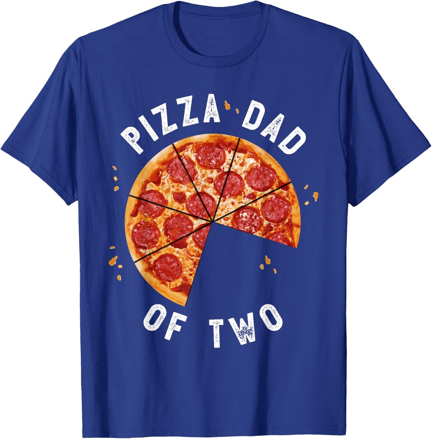 Pizza Dad And Baby Shirt Daddy Of Two Sons Matching T-Shirt - T-Shirt | Royal
