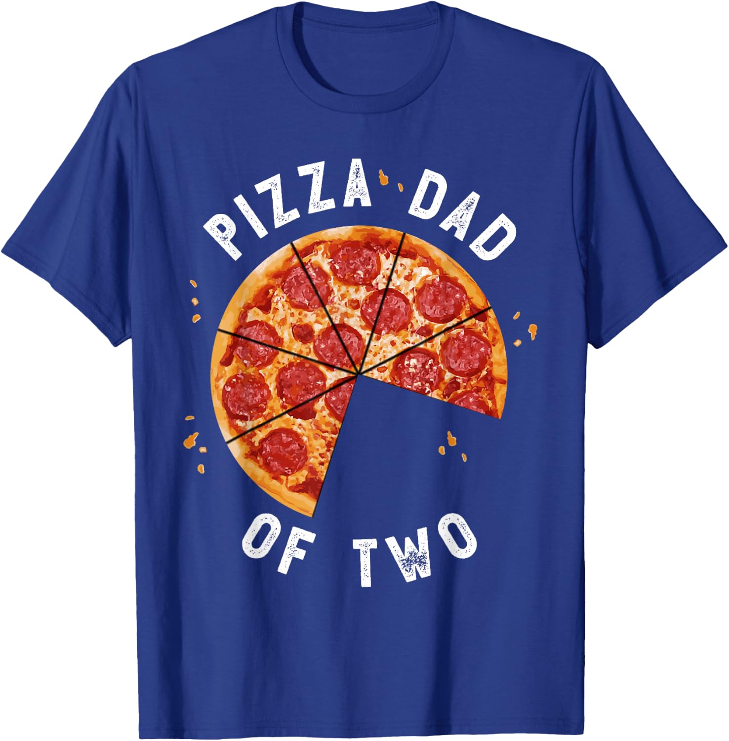 Pizza Dad And Baby Shirt Daddy Of Two Sons Matching T-Shirt - T-Shirt | Royal