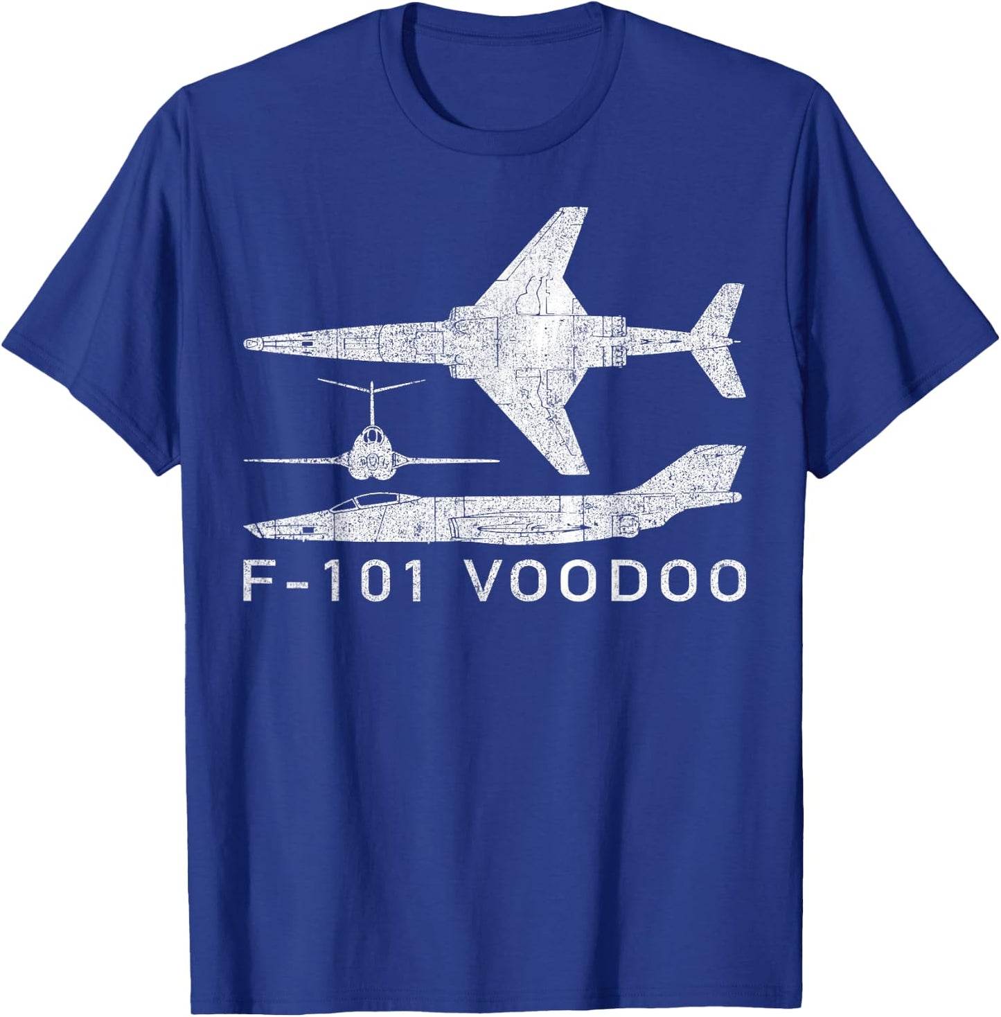 F-101 Voodoo Supersonic Jet Fighter Plane Gift T-Shirt - T-Shirt | Royal