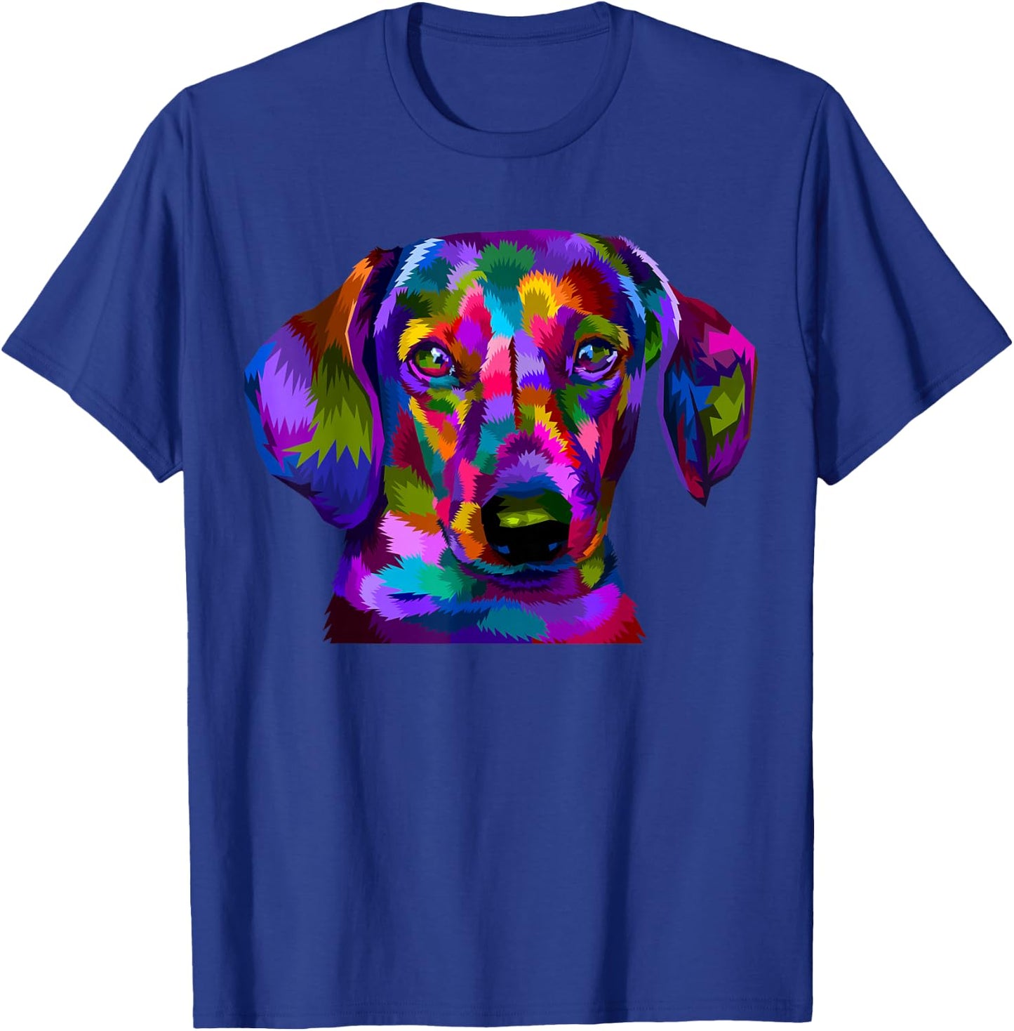 Dachshund Pop Art Portrait Colorful Art for Dog Owners T-Shirt - T-Shirt | Royal
