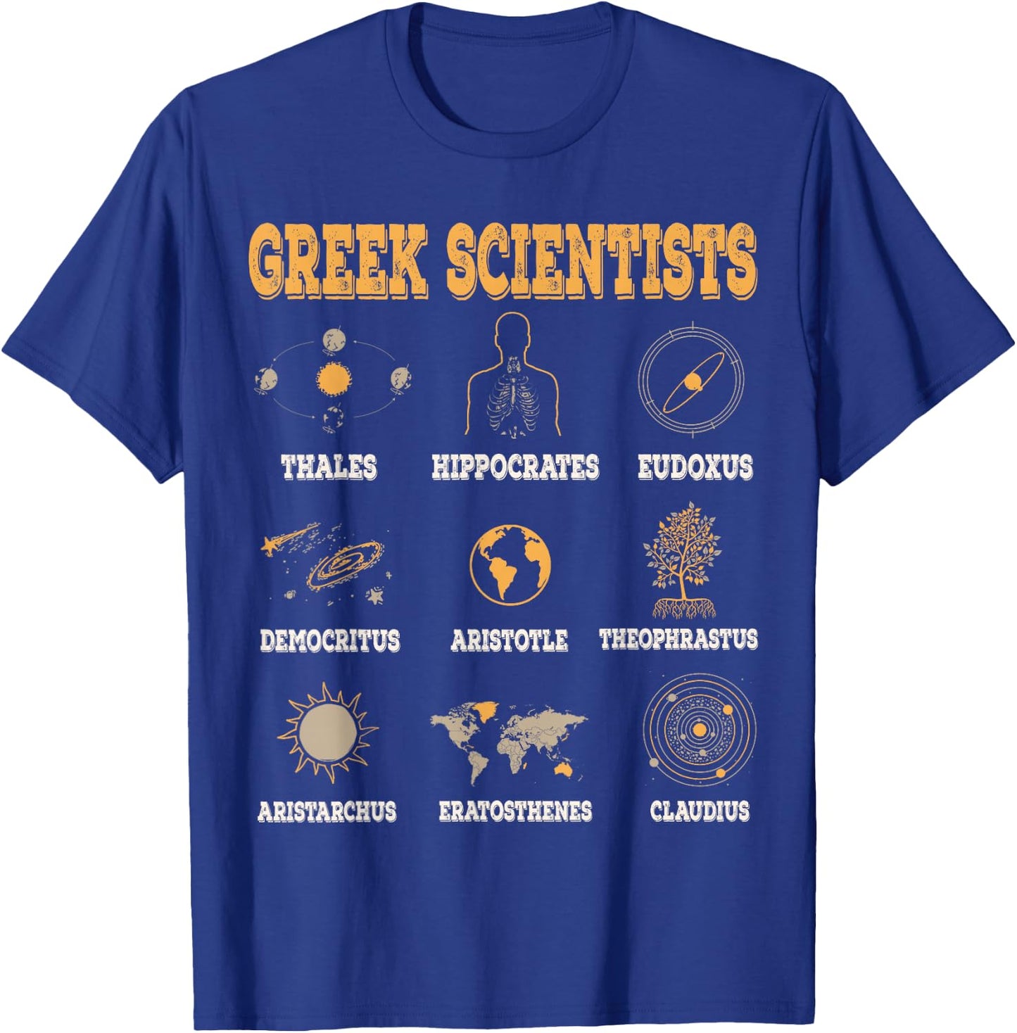 Greek Scientists Shirt, Aristotle & Thales Science T-Shirt - T-Shirt | Royal