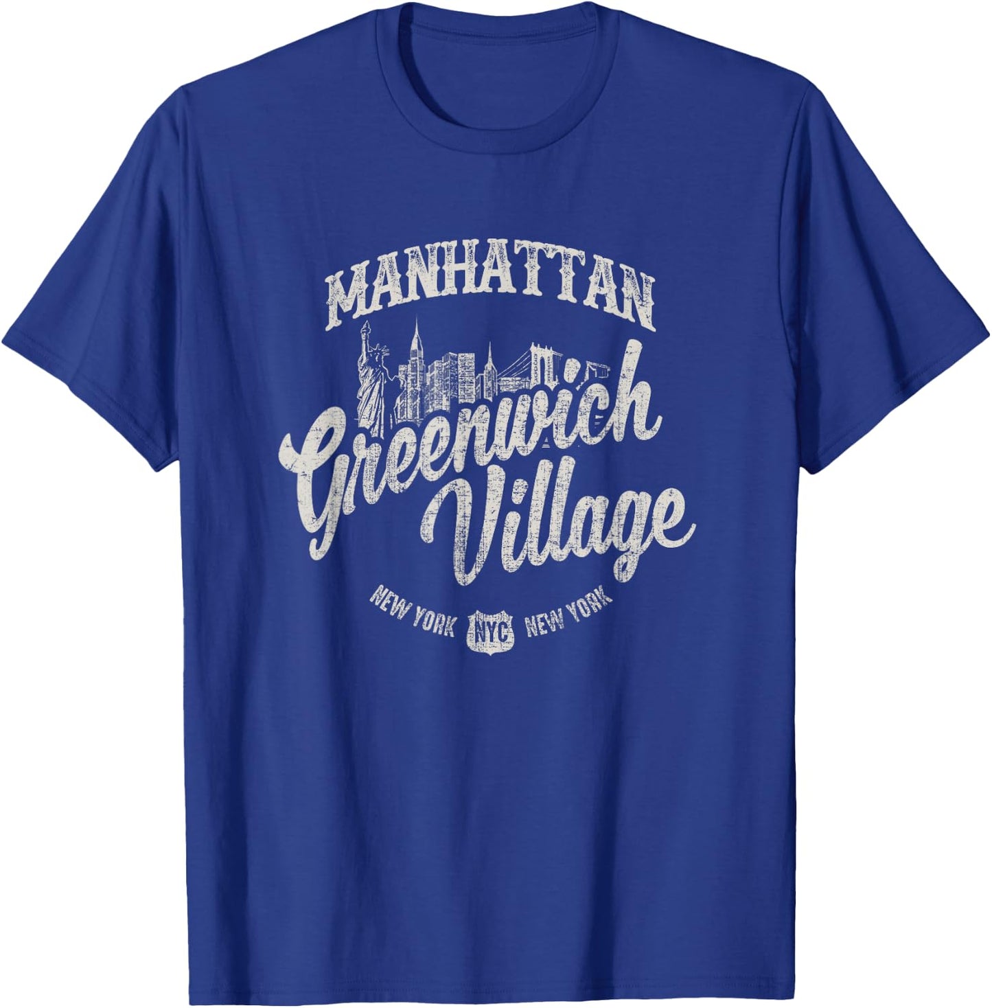 New York Manhattan Greenwich Village T-Shirt - T-Shirt | Royal