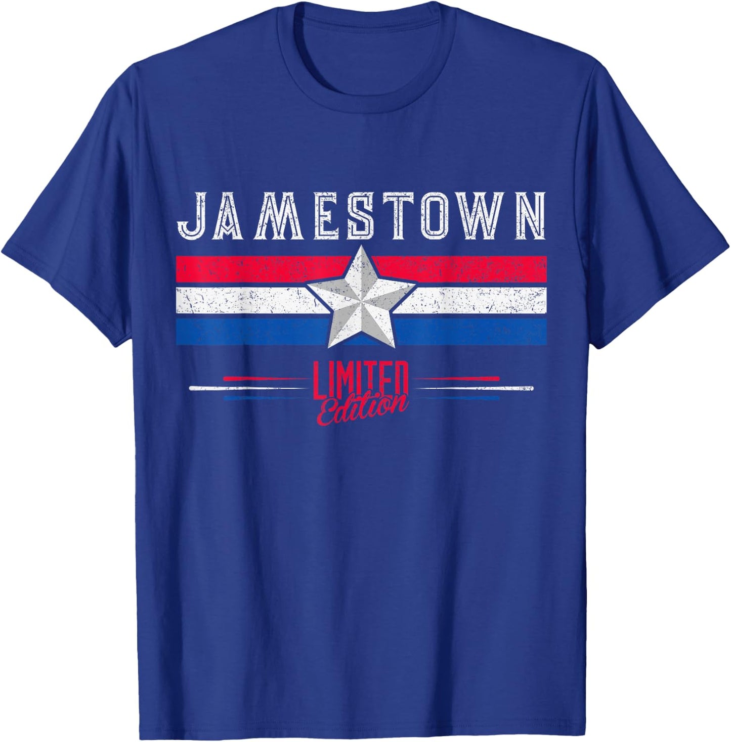 Jamestown Retro Vintage Shirt Gift Women Men Kids T-Shirt - T-Shirt | Royal