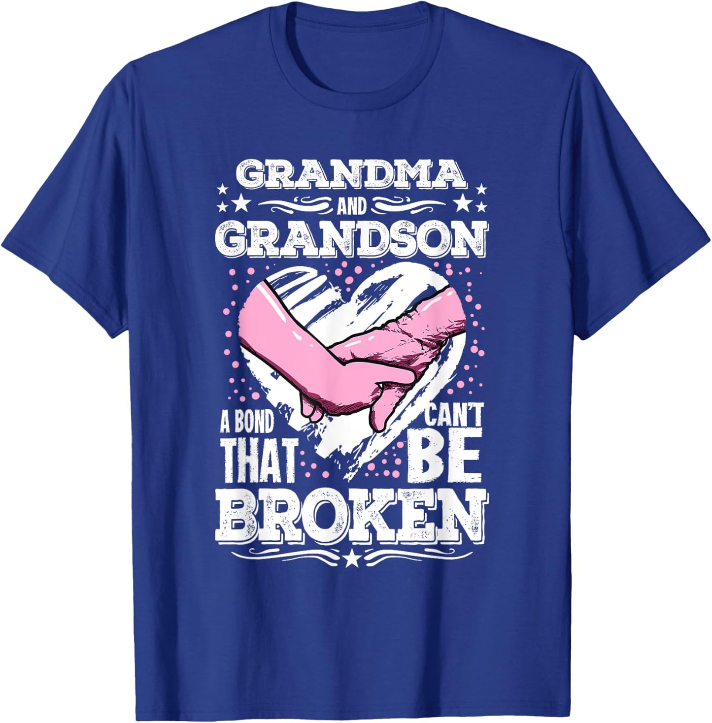 Nana Gift Grandma and Grandson a Bond That Can't be Broken T-Shirt - T-Shirt | Royal
