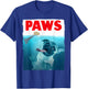 Paws Pug Dog and Bone Top Funny Cat Lover Parody T-Shirt - T-Shirt | Royal