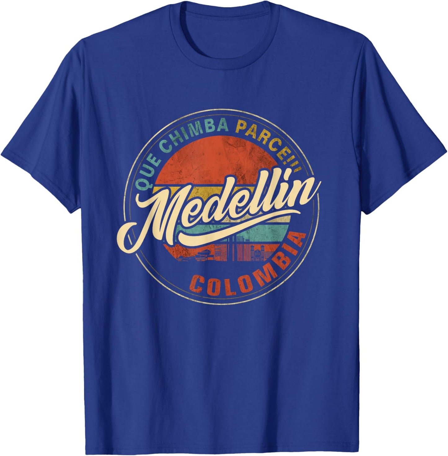 Que Chimba Parce Medellin Bandera Antioquia Colombia Paisa T-Shirt - T-Shirt | Royal