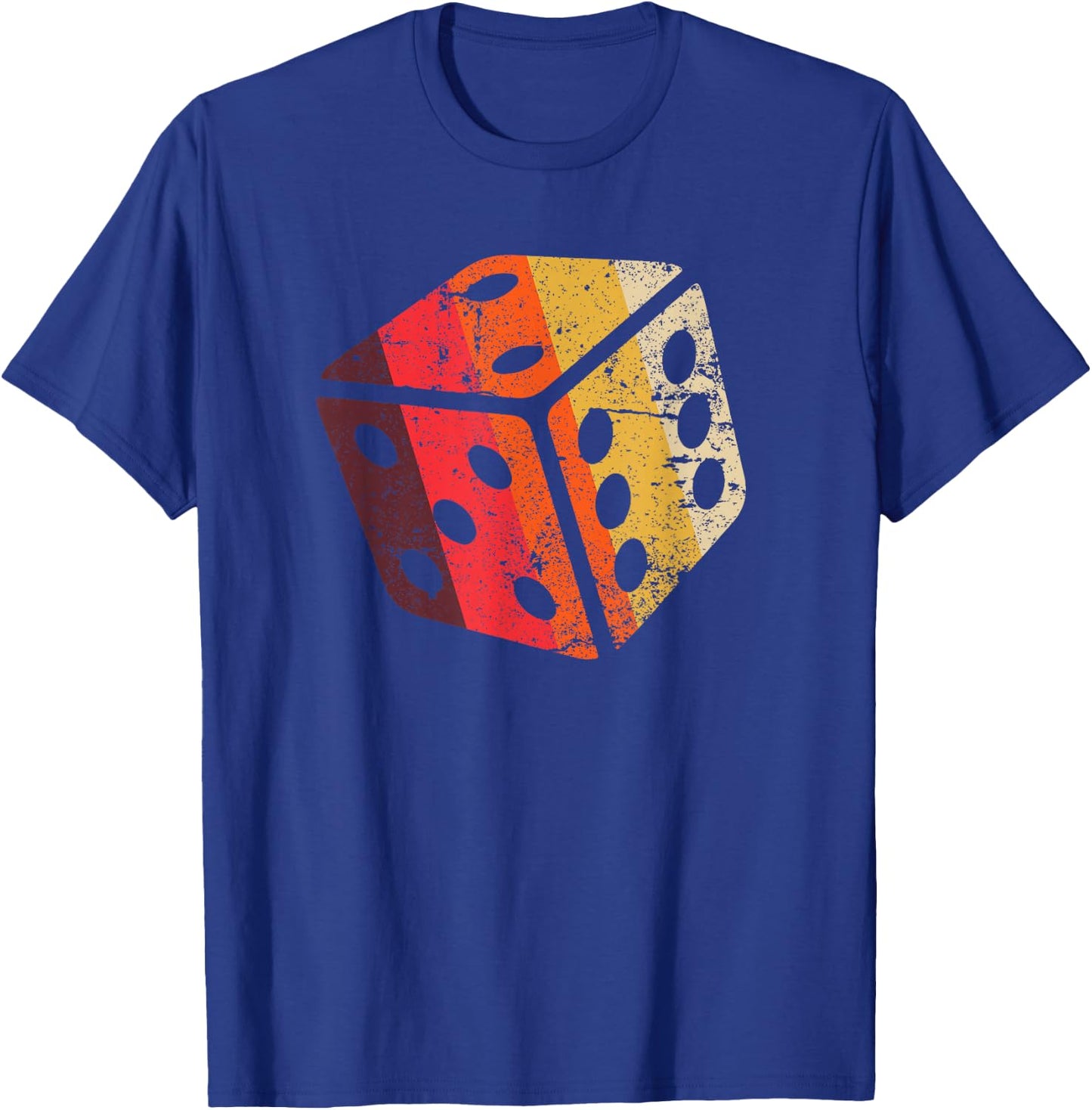 Board Game Dice Shirt RPG Geek Nerd Boys Gift Retro Vintage T-Shirt - T-Shirt | Royal