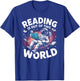 Reading is Out of This World Space Book Lover T-Shirt - T-Shirt | Royal