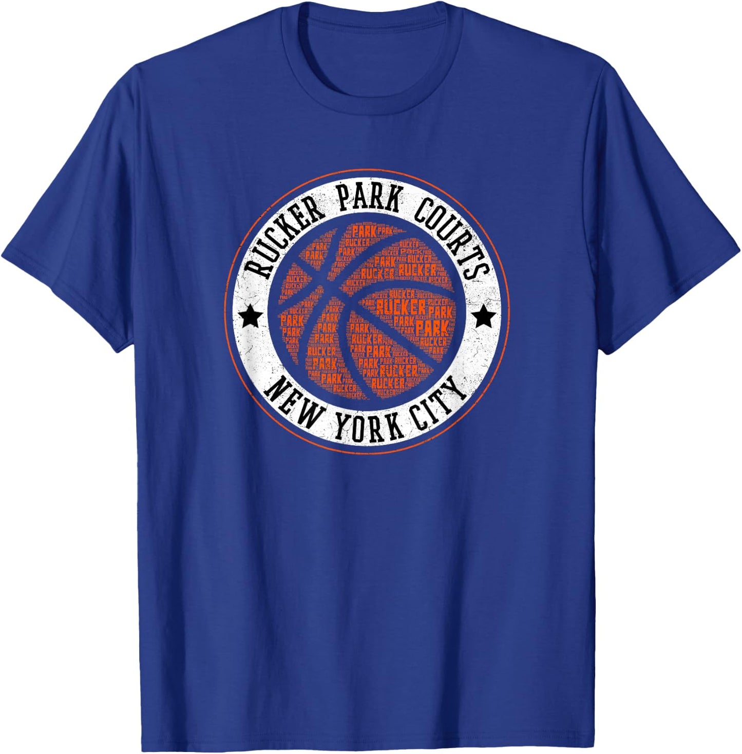 Rucker Park Typo Logo T-Shirt - T-Shirt | Royal