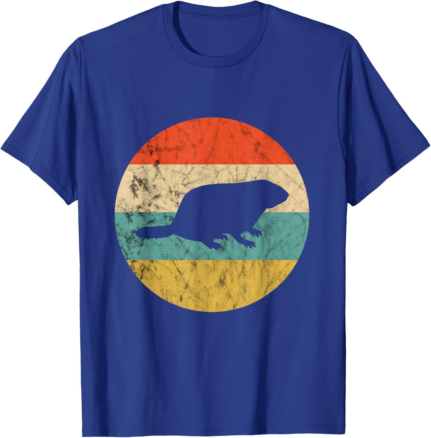 Rodent Retro Vintage Sunset Marmot Ground Squirrel Rodent T-Shirt - T-Shirt | Royal