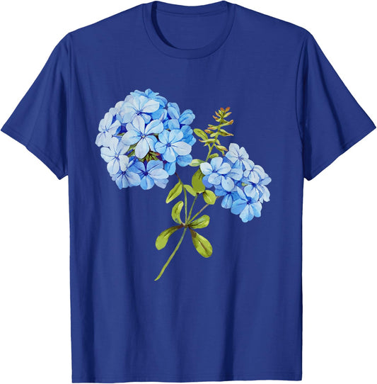 Grandmillennial Hydrangea Style T-Shirt - T-Shirt | Royal