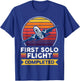 First Solo Flight Completed T-Shirt - T-Shirt | Royal