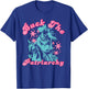 Buck The Patriarchy Funny Design T-Shirt - T-Shirt | Royal