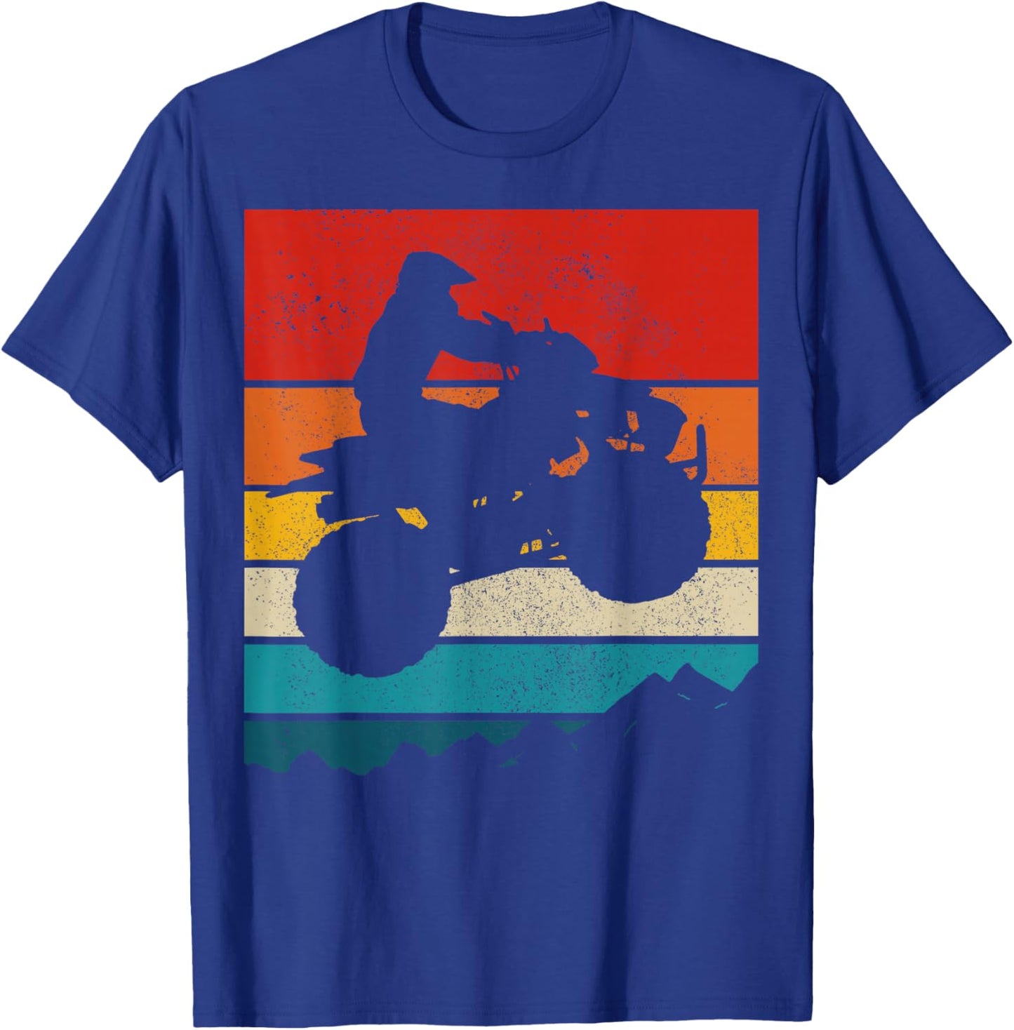 ATV Quad Bike Vintage Gift T-Shirt - T-Shirt | Royal