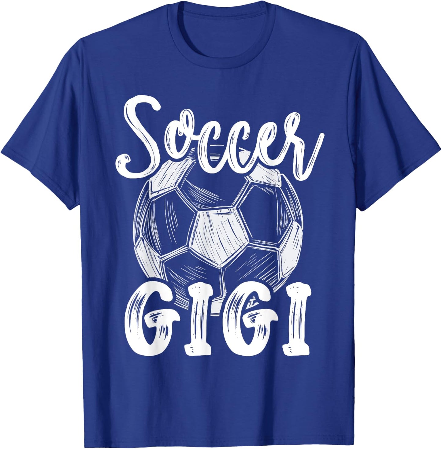 Soccer Gigi Women Family Matching Team Player Soccer Ball T-Shirt - T-Shirt | Royal
