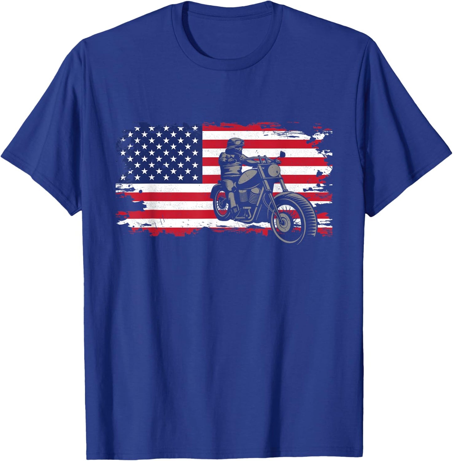 Motorcycle Clothing for Bikers -Adults Black Motorcycling Modern Letter Print Small Classic Fit Cotton 60% Polyester 40% Short Sleeve Machine Wash Spring, Summer 1 Count T-Shirt - T-Shirt | Royal