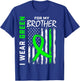 I Wear Green For My Brother Kidney Disease Awareness Flag T-Shirt - T-Shirt | Royal