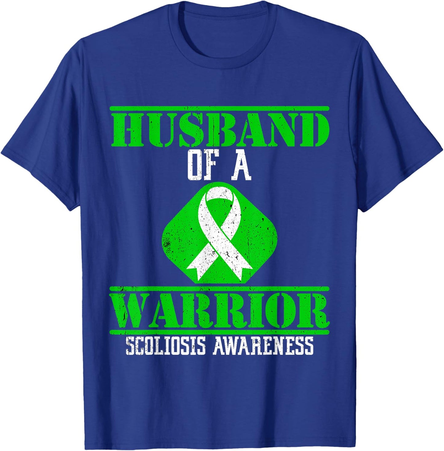 Husband of A Scoliosis Warrior Vintage T-Shirt - T-Shirt | Royal
