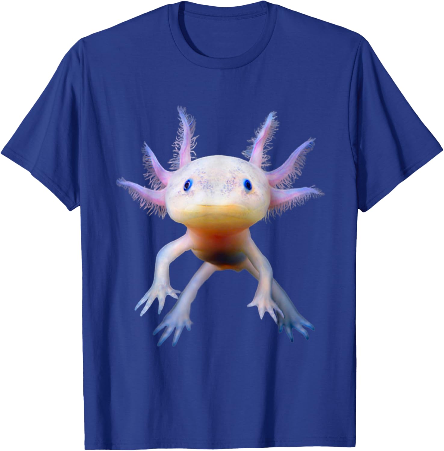 Axolotl Mexican Walking Fish Cute Amphibian axolotl T-Shirt - T-Shirt | Royal