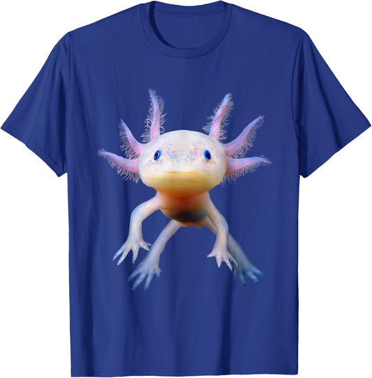 Axolotl Mexican Walking Fish Cute Amphibian axolotl T-Shirt - T-Shirt | Royal