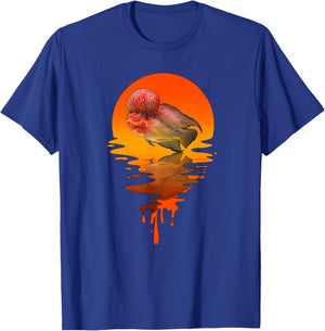 Vintage Retro Style Flowerhorn T-Shirt - T-Shirt | Royal