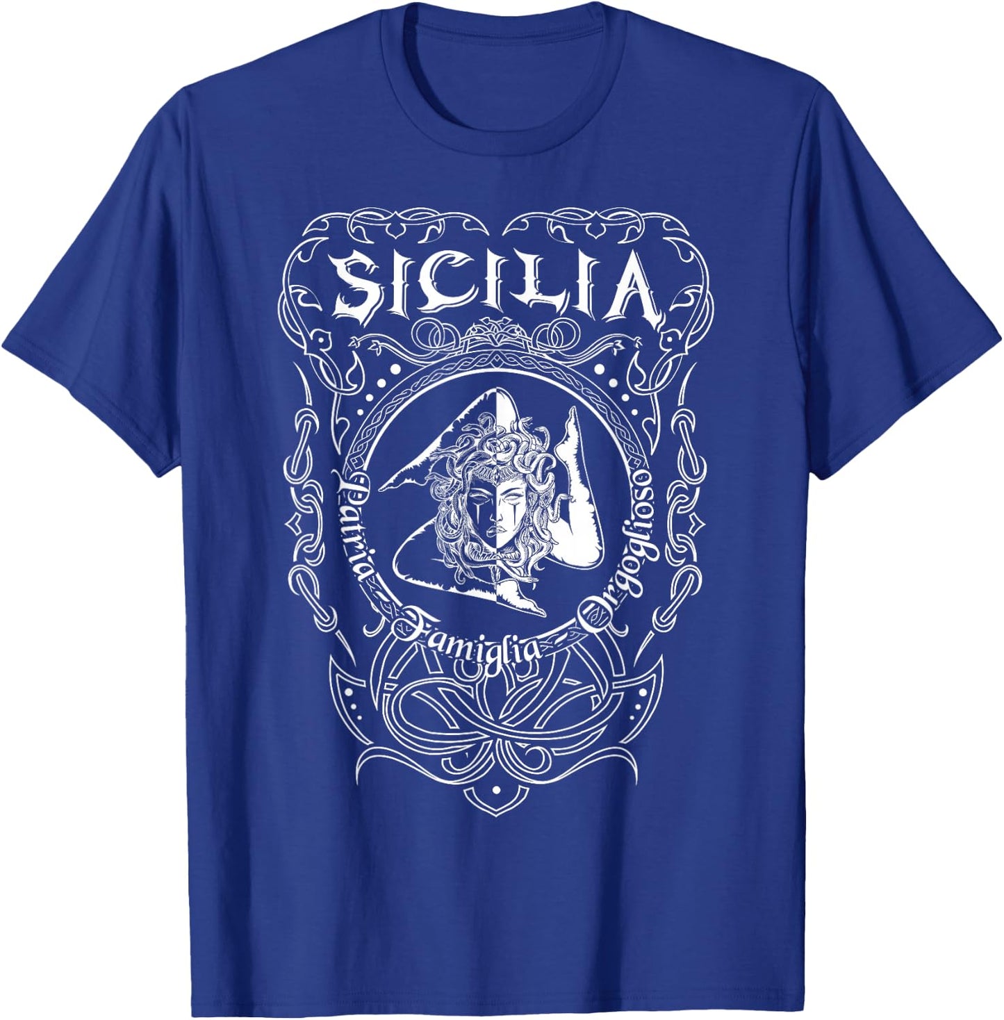 Sicilia Italy Trinacria Heraldry Home Pride Family T-Shirt - T-Shirt | Royal