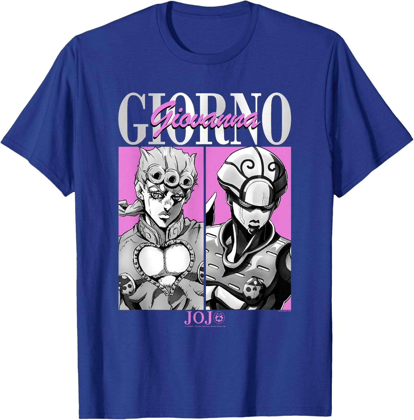 JoJo's Bizarre Adventure Giorno & Golden Wind Panels Anime T-Shirt - T-Shirt | Royal