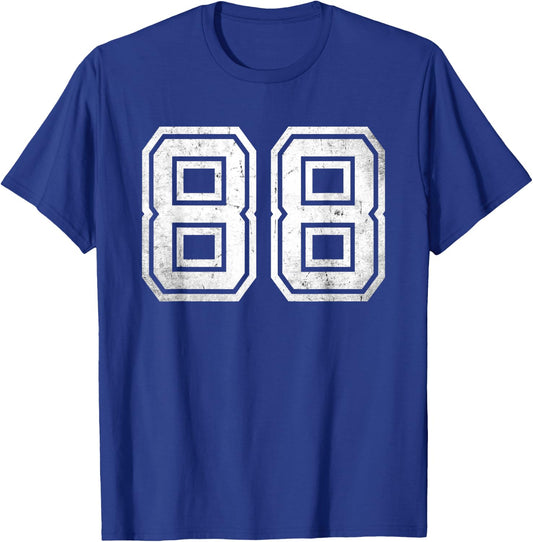 Number #88 Vintage Favourite Number T-Shirt - T-Shirt | Royal