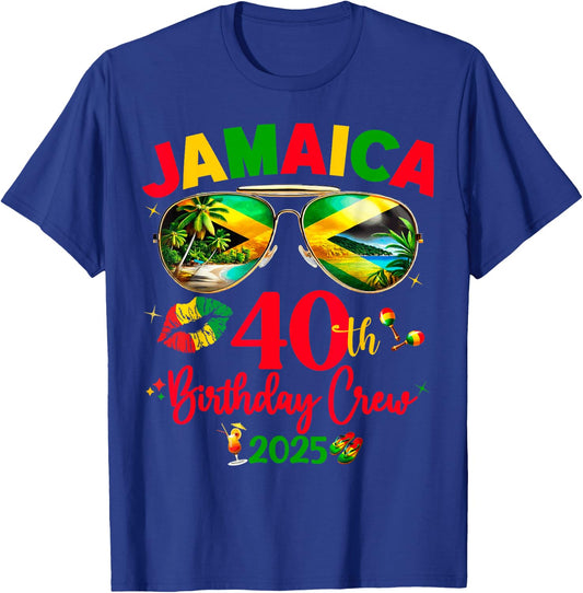 Jamaica 50th Birthday Trip 2025 T-Shirt - T-Shirt | Royal