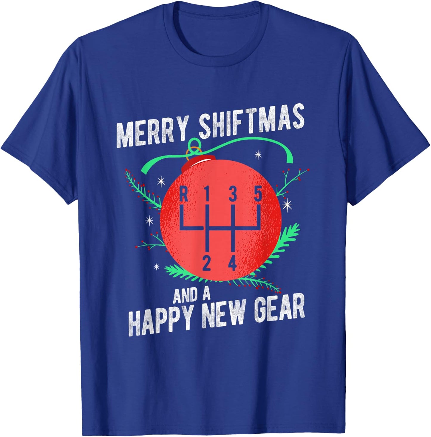Car Guy Funny Auto Racing Mechanic Manual Christmas Car love T-Shirt - T-Shirt | Royal
